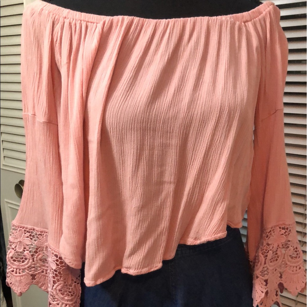 Beautiful floral pink top